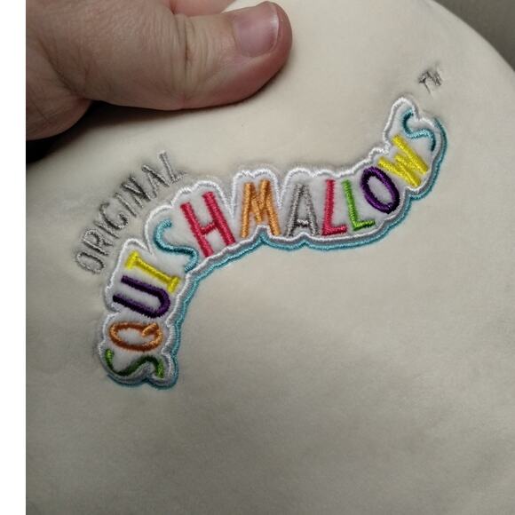 Squishmallows NWT Valentina Long Ear Bunny Rabbit Cream Plush Easter Basket - Picture 3 of 8